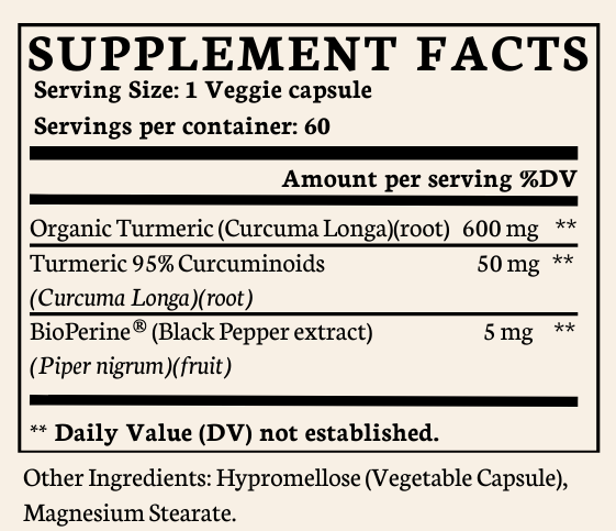 Premium Turmeric with BioPerine for Joint Health